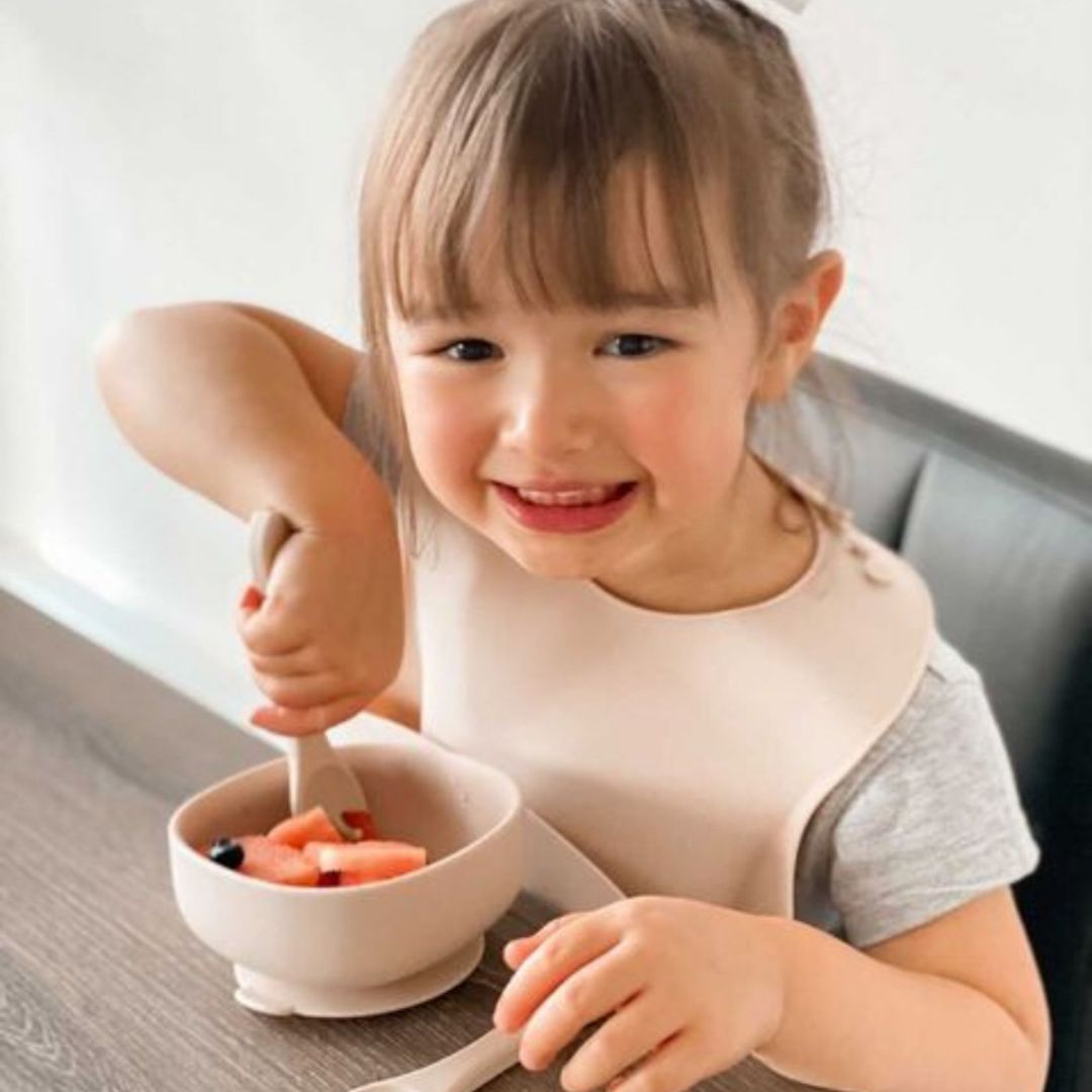 Silicone Suction Bowl with Fork and Spoon